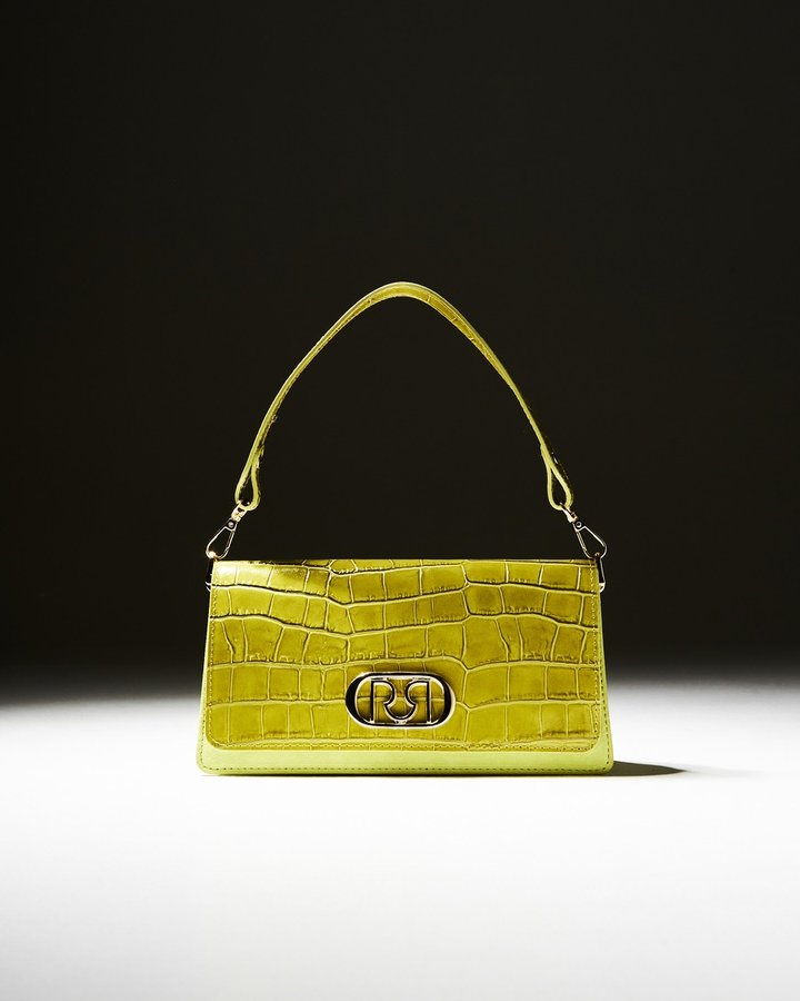 Rinascimento — lime croc bag