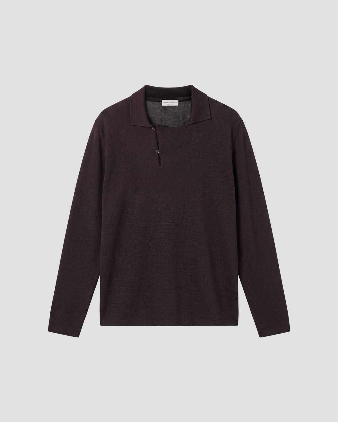 Roberto Collina — still life made with AI, brown polo